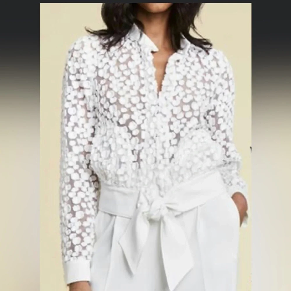 Worth New York Bomber Tie Waist Jacket - Picture 2 of 6
